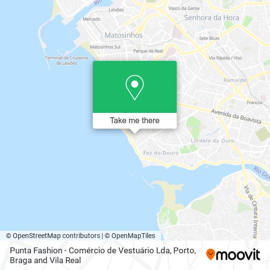 Punta Fashion - Comércio de Vestuário Lda map