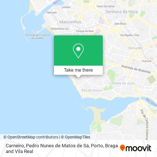 Carneiro, Pedro Nunes de Matos de Sá mapa