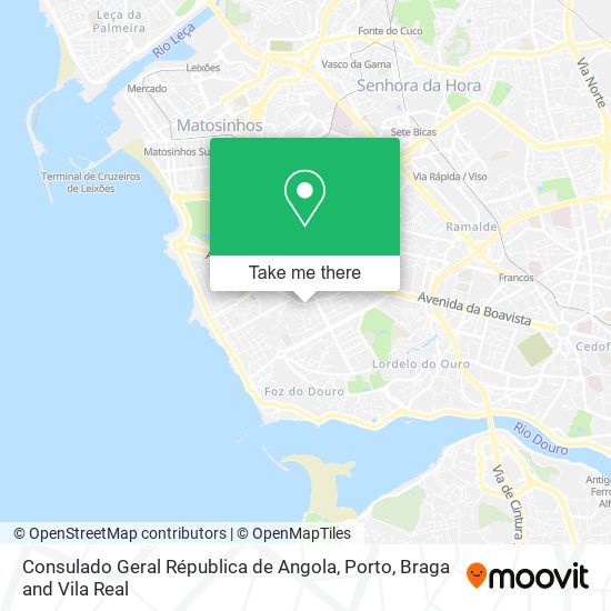 Consulado Geral Républica de Angola mapa