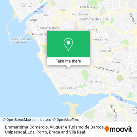 Emmaritima-Comércio, Aluguer e Turismo de Barcos, Unipessoal, Lda map