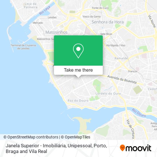 Janela Superior - Imobiliária, Unipessoal map