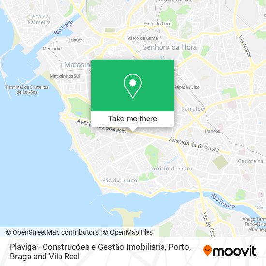 Plaviga - Construções e Gestão Imobiliária map