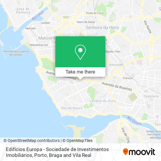 Edifícios Europa - Sociedade de Investimentos Imobiliários map