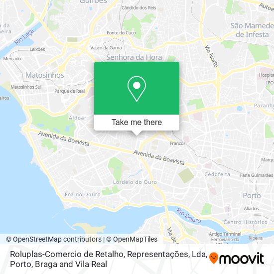 Roluplas-Comercio de Retalho, Representações, Lda mapa