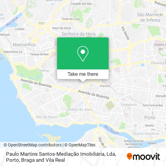 Paulo Martins Santos-Mediação Imobiliária, Lda mapa