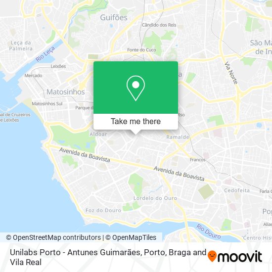 Unilabs Porto - Antunes Guimarães map