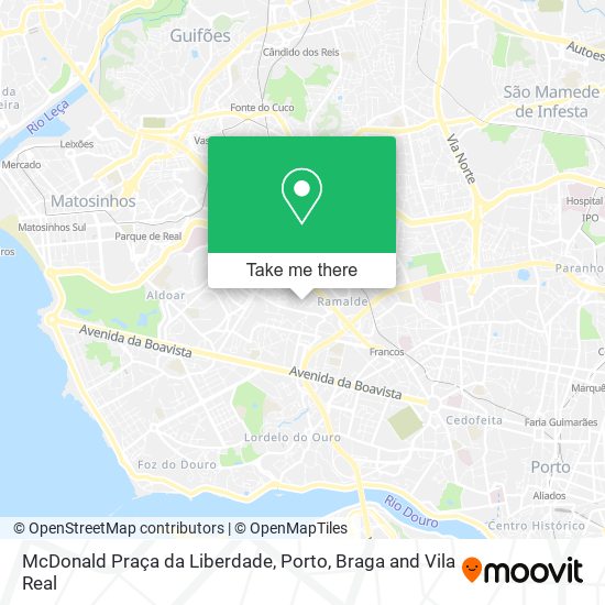 McDonald Praça da Liberdade map