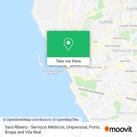 Sara Ribeiro - Serviços Médicos, Unipessoal mapa