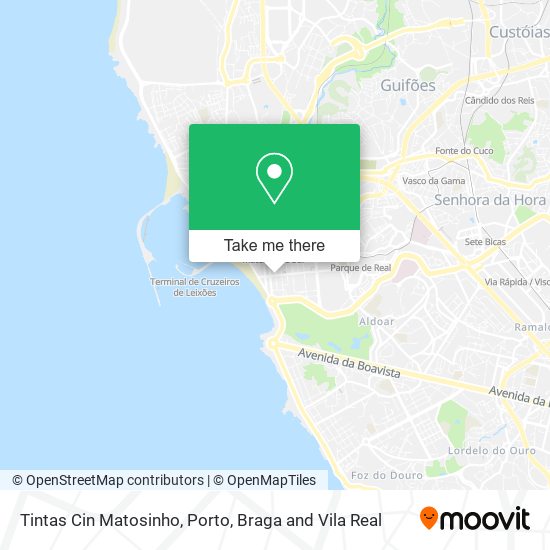 Tintas Cin Matosinho mapa