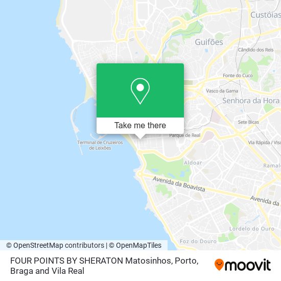 FOUR POINTS BY SHERATON Matosinhos map