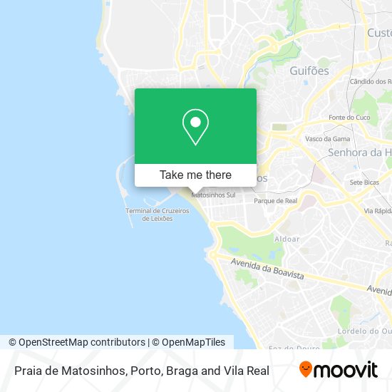 Praia de Matosinhos map