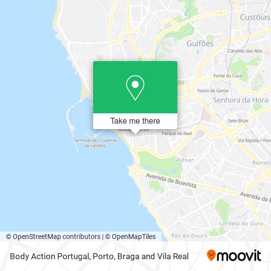 Body Action Portugal map