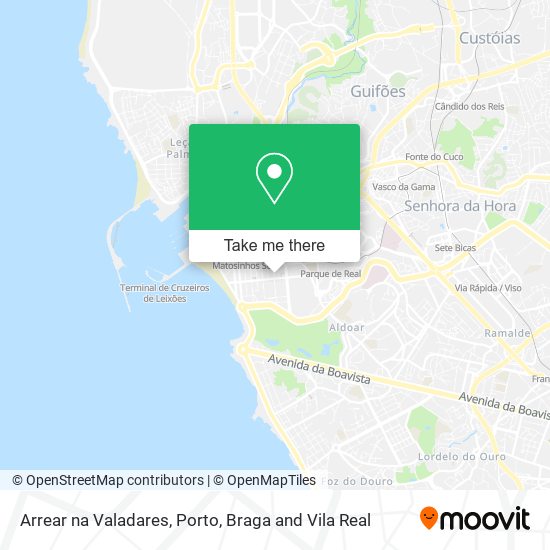 Arrear na Valadares map