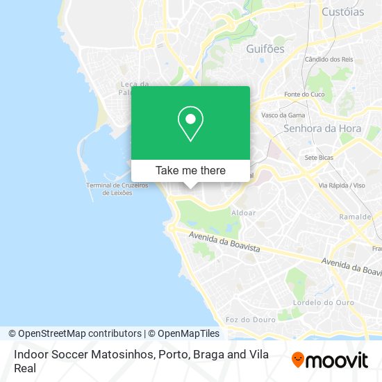 Indoor Soccer Matosinhos map