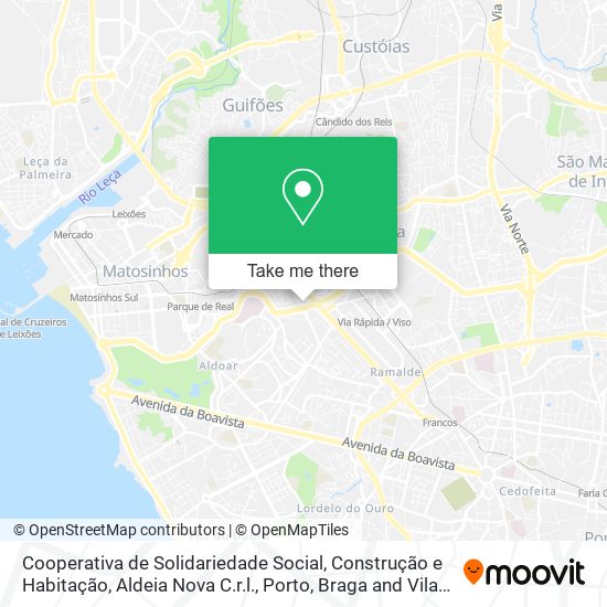 Cooperativa de Solidariedade Social, Construção e Habitação, Aldeia Nova C.r.l. map
