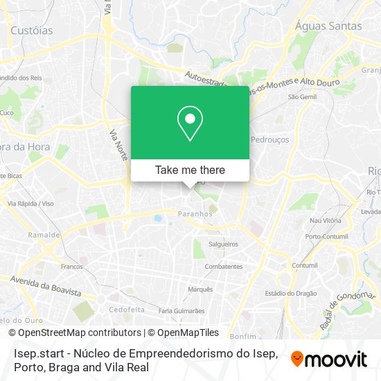 Isep.start - Núcleo de Empreendedorismo do Isep map