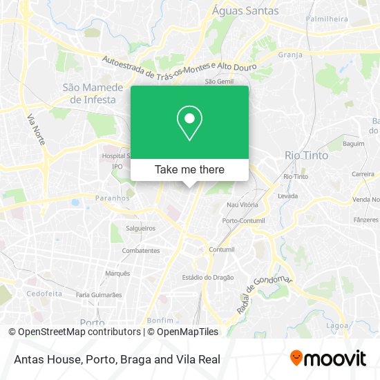 Antas House map