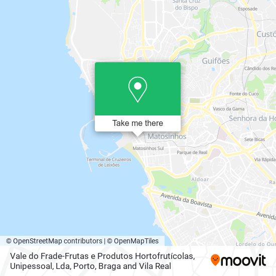 Vale do Frade-Frutas e Produtos Hortofrutícolas, Unipessoal, Lda mapa