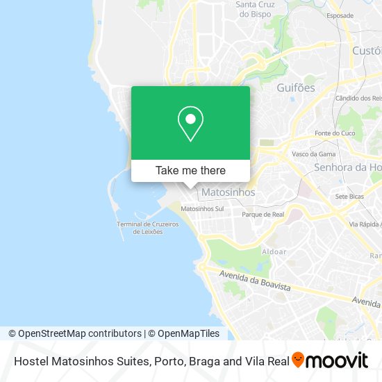 Hostel Matosinhos Suites mapa