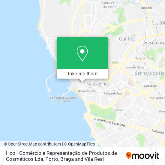 Hco - Comércio e Representação de Produtos de Cosméticos Lda map