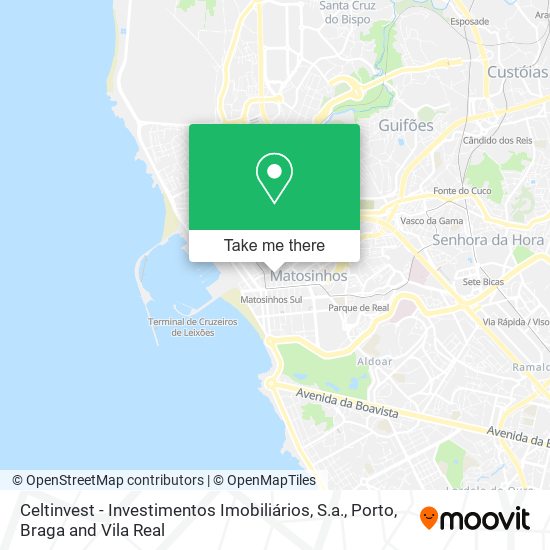Celtinvest - Investimentos Imobiliários, S.a. map