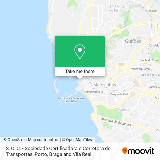 S. C. C. - Sociedade Certificadora e Corretora de Transportes map