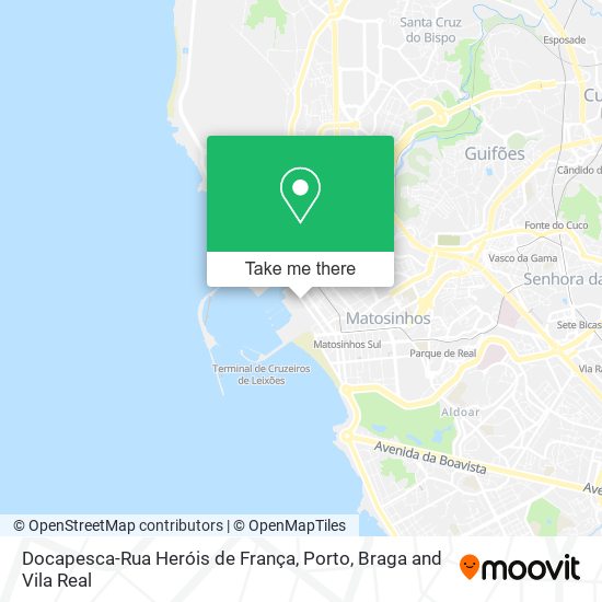 Docapesca-Rua Heróis de França map