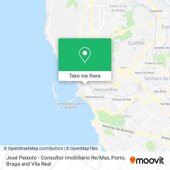 José Peixoto - Consultor Imobiliário Re / Max map