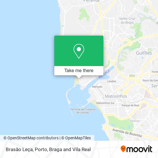 Brasão Leça mapa
