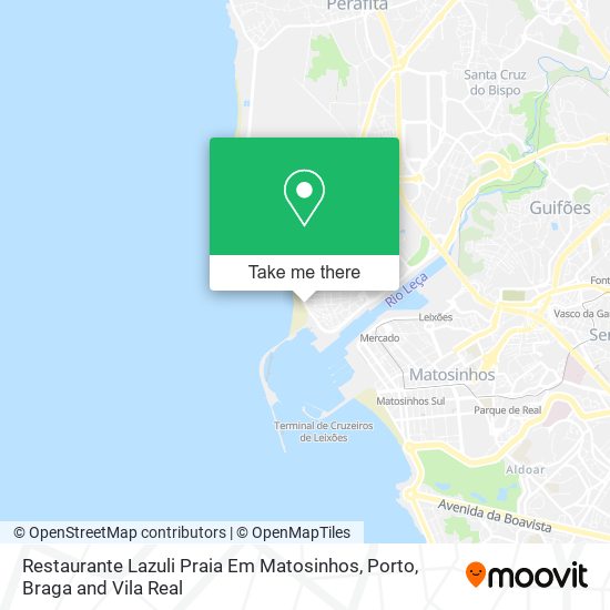 Restaurante Lazuli Praia Em Matosinhos map