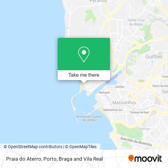 Praia do Aterro map