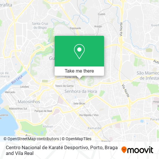 Centro Nacional de Karaté Desportivo map