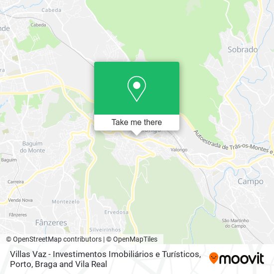 Villas Vaz - Investimentos Imobiliários e Turísticos map