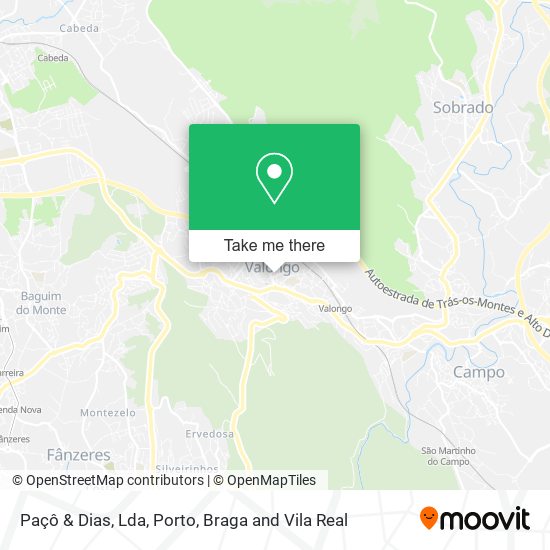 Paçô & Dias, Lda map