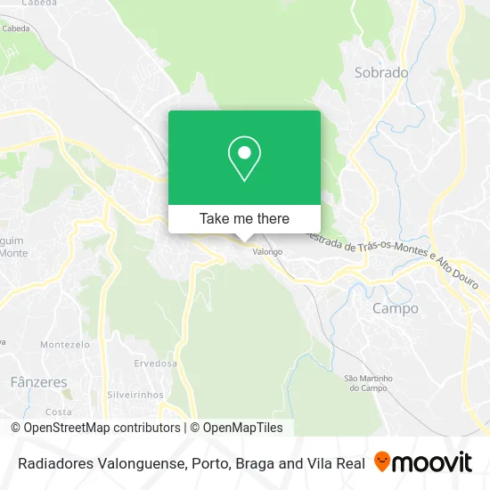 Radiadores Valonguense map
