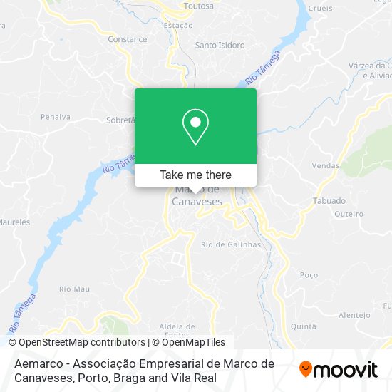 Aemarco - Associação Empresarial de Marco de Canaveses map