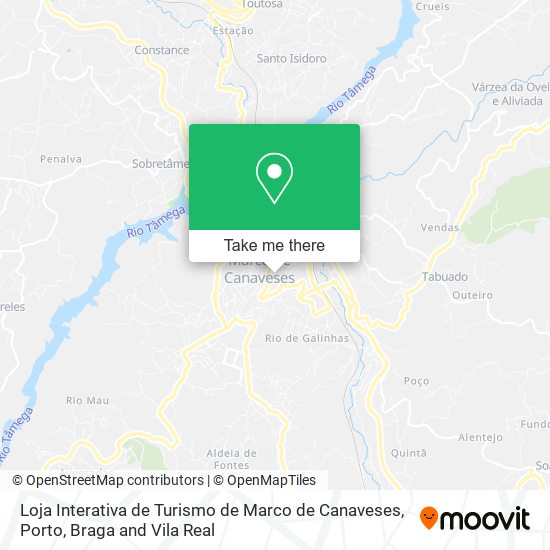 Loja Interativa de Turismo de Marco de Canaveses mapa