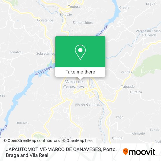 JAPAUTOMOTIVE-MARCO DE CANAVESES mapa