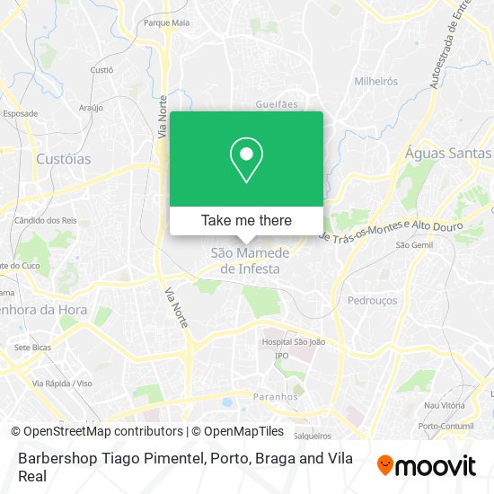 Barbershop Tiago Pimentel map