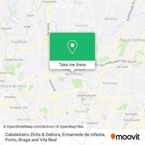 Cabeleireiro Zirita & Debora, S.mamede de Infesta map