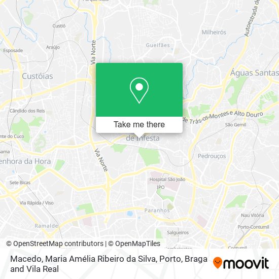 Macedo, Maria Amélia Ribeiro da Silva map