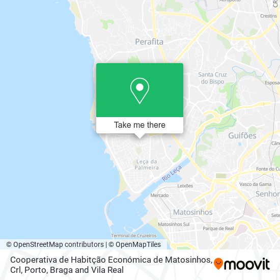 Cooperativa de Habitção Económica de Matosinhos, Crl map