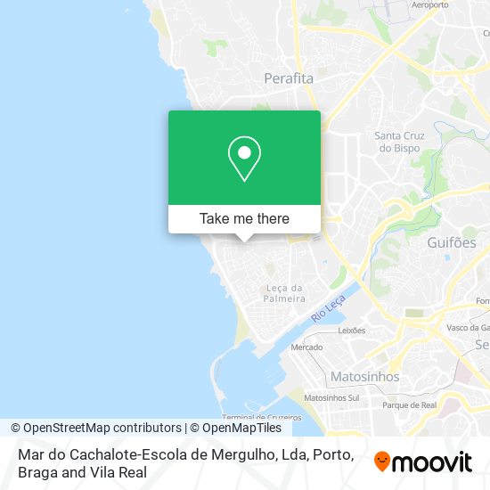 Mar do Cachalote-Escola de Mergulho, Lda mapa