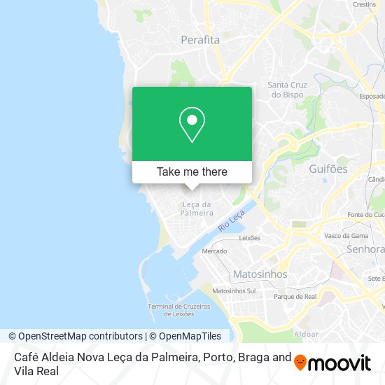 Café Aldeia Nova Leça da Palmeira map