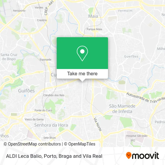 ALDI Leca Balio map