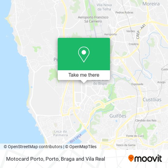 Motocard Porto map