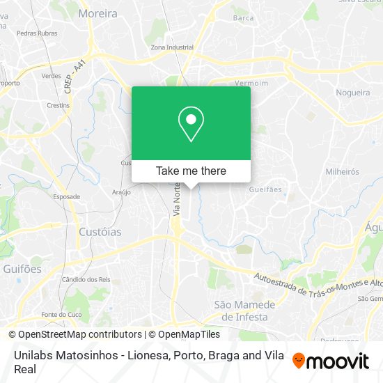 Unilabs Matosinhos - Lionesa map