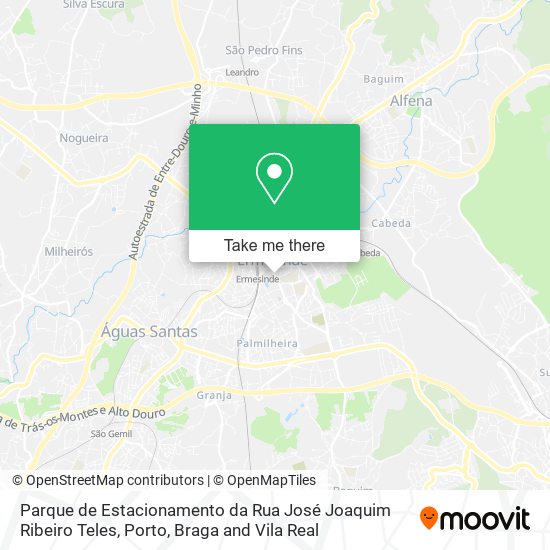Parque de Estacionamento da Rua José Joaquim Ribeiro Teles map