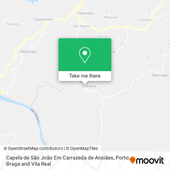 Capela de São João Em Carrazeda de Ansiães map