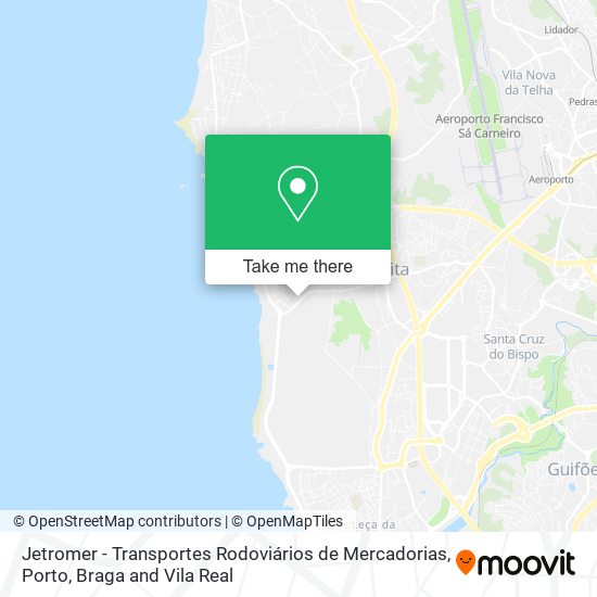Jetromer - Transportes Rodoviários de Mercadorias map